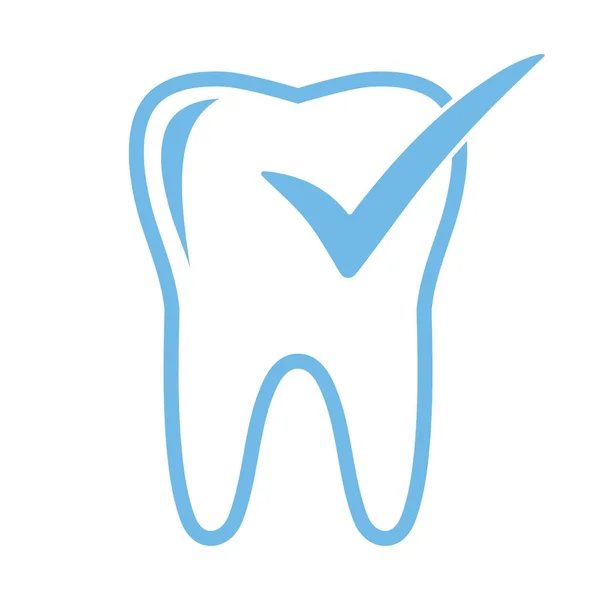 Stomatologia Trattamento Dentale Simbolo — Vettoriale Stock