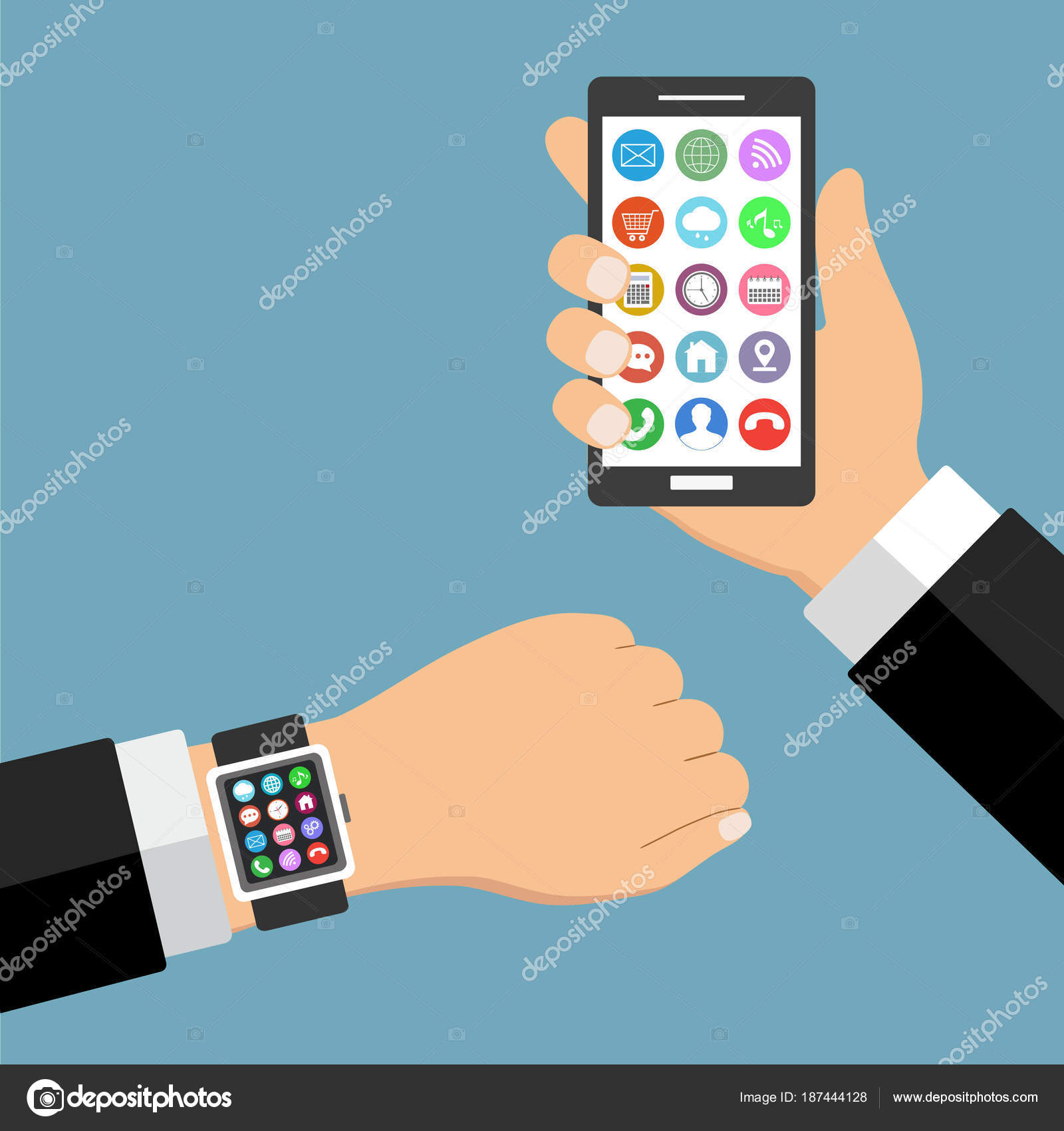 mobile phone hand watch