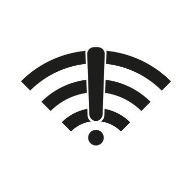 Kablosuz ve kablosuz ağ ikonu ya da uzaktan internet erişimi için imza. Podcast vektör simgesi.