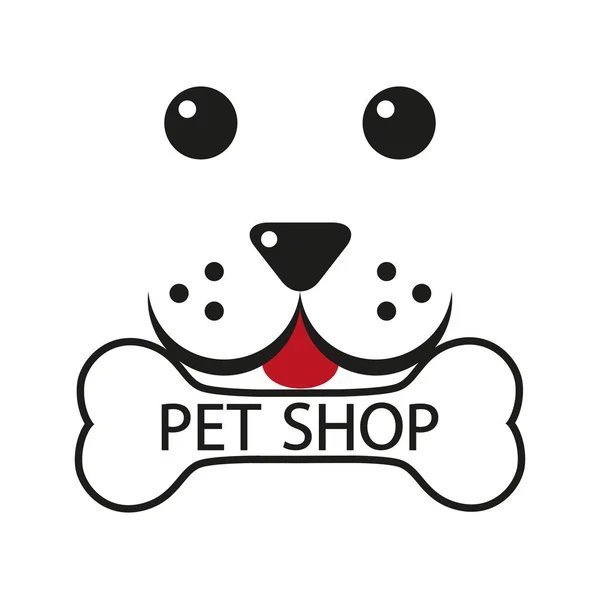 Tienda Mascotas Cuidado Mascotas Icono Amante Mascotas — Archivo Imágenes Vectoriales