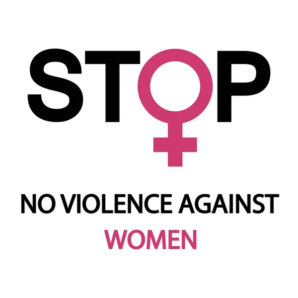 Знак Захисту Жінок Від Насильства — стоковий вектор