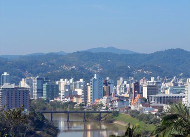 Blumenau şehir manzarası-Santa Catarina-Brezilya