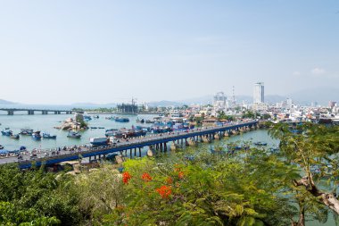 Görünümü, şehir, Nha Trang, Vietnam 