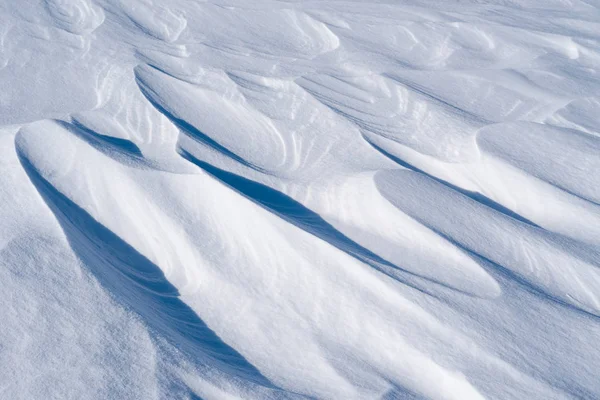 Superfície de neve desgastada — Fotografia de Stock