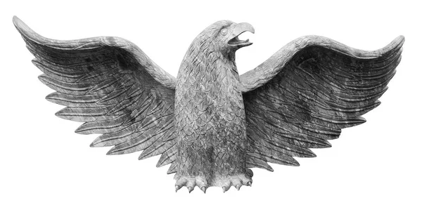Escultura de águila aislada en blanco —  Fotos de Stock