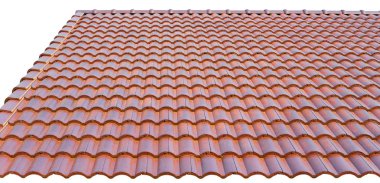 Çatı kiremitlerle kaplı. 