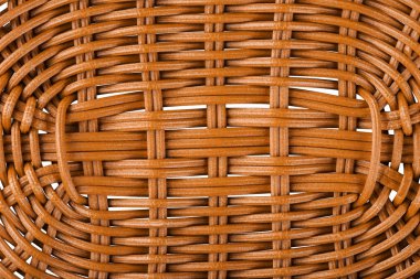 Hasır üzerinde beyaz izole örneği 