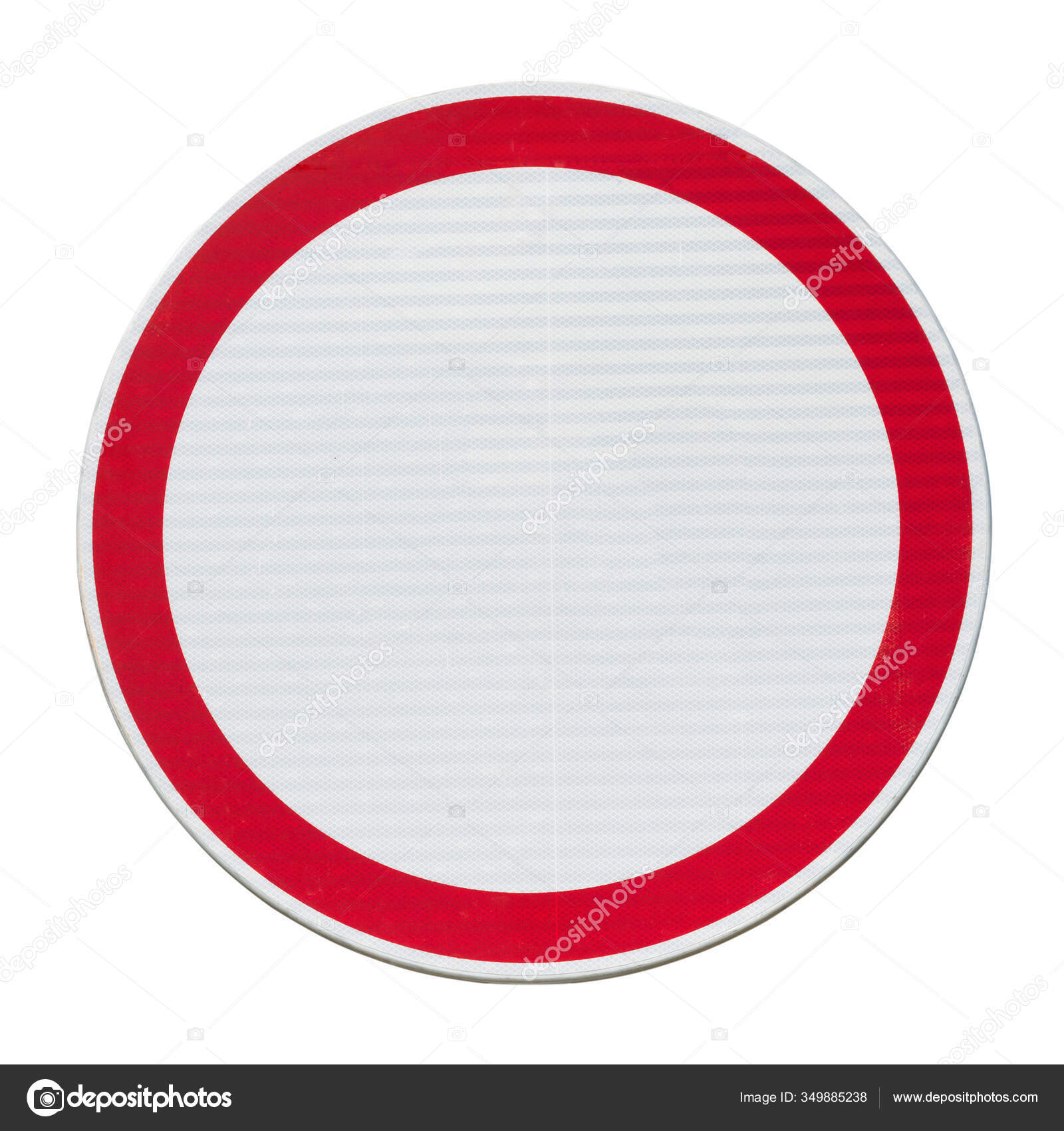 Traffic Forbidden Road Sign Isolated White Stock Photo by ©Siberian64  349885238