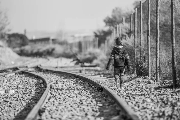 Buhar tren yolu yürüyüş