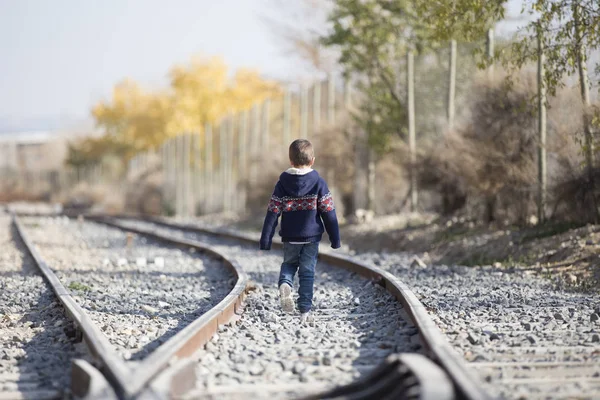 Buhar tren yolu yürüyüş