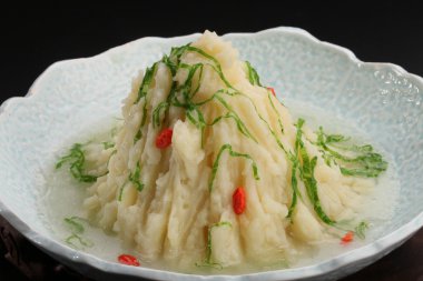 Patates püresi, yaban mersini sosu, Fransız, vejetaryen