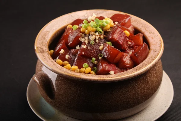 Tradycyjna kuchnia chińska, wieprzowina — Zdjęcie stockowe