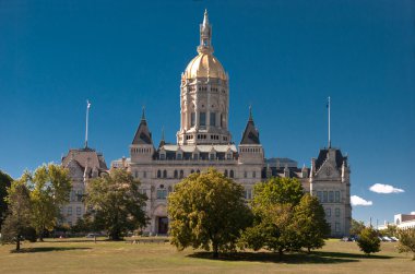 Connecticut State Capitol building in Hartford Connecticut clipart