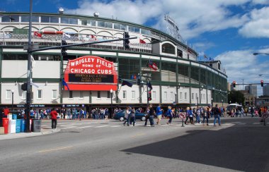 Entrance of Chicago Cubs Wrigley Field June 12, 2012 vs Detroit clipart