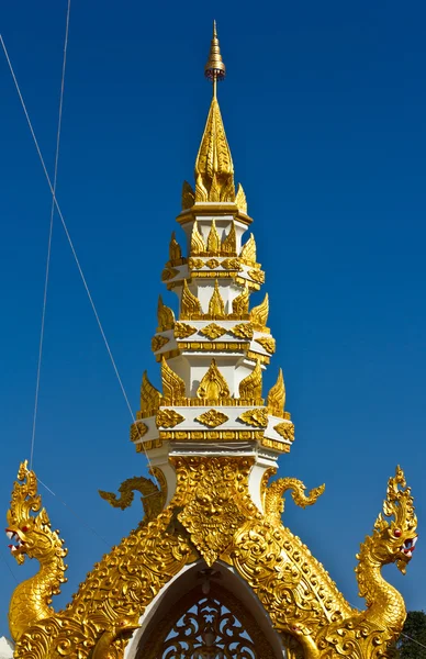 Modèle sur le mur de Wat Phra que Phanom — Photo
