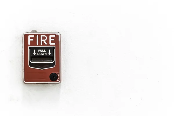 Il pulsante di allarme antincendio — Foto Stock