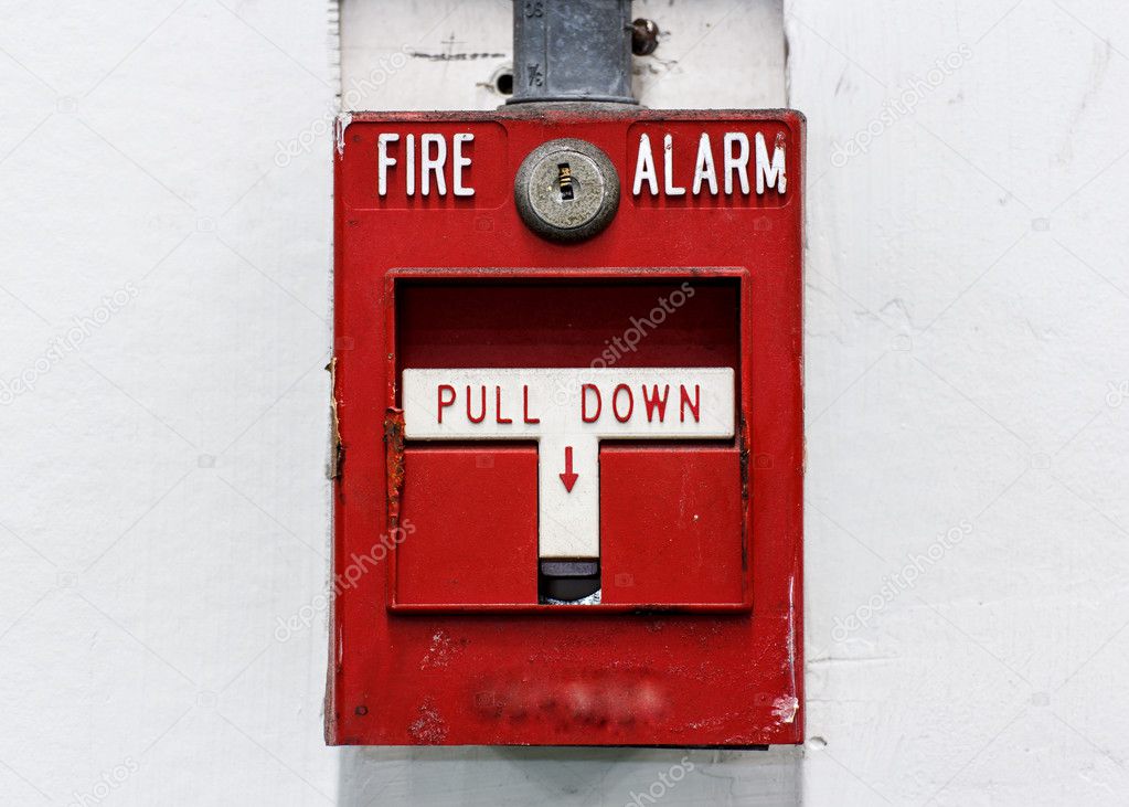The fire alarm button