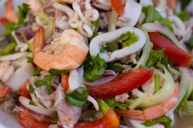 Yemek ahtapot salatası yemek