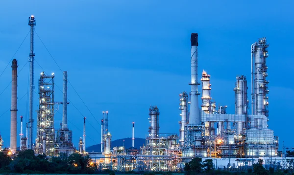 Oil Refinery in daytime — Stock Photo, Image