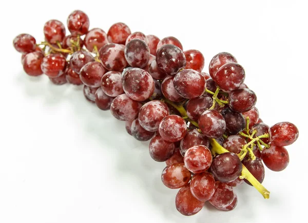 Uvas rojas sobre fondo blanco —  Fotos de Stock