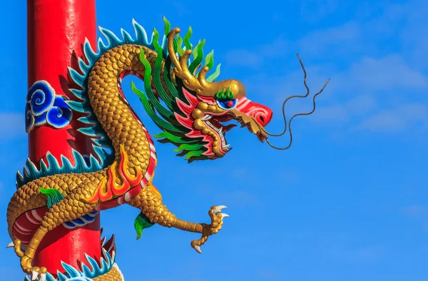 Dragon and sky, outdoor Stock Image