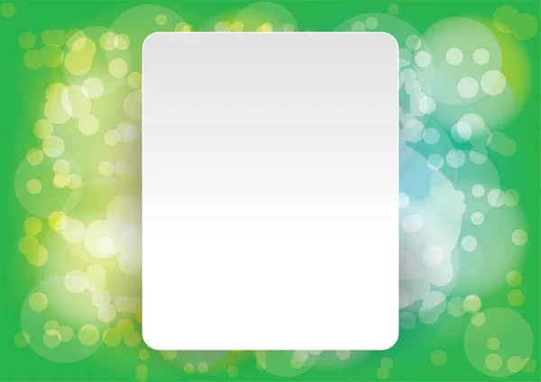 Layout vetorial abstrato, fundo verde bokeh —  Vetores de Stock