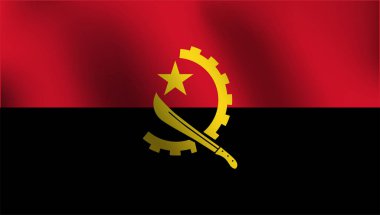 Angola - vektör çizim bayrağı