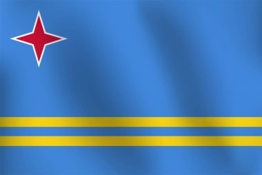 Aruba - vektör çizim bayrağı