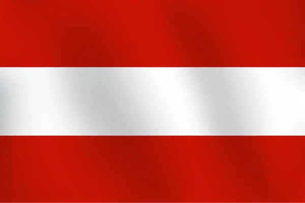 Bandera de Austria - ilustración vectorial — Vector de stock