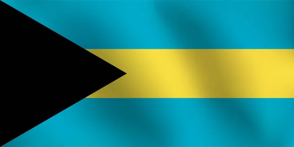 Флаг Багамских Островов - векторная иллюстрация — стоковый вектор