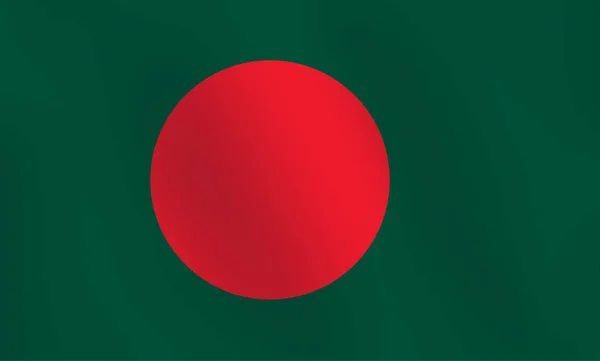 Vlag van Bangladesh - Vector Illustratie — Stockvector