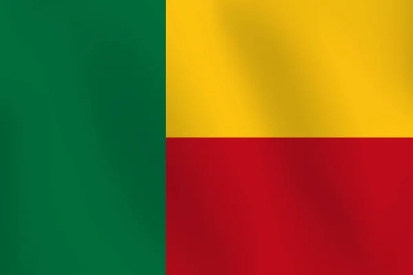 Vlag van Benin - vectorillustratie — Stockvector