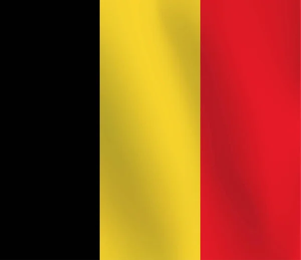 Belgiens flag - vektorillustration – Stock-vektor