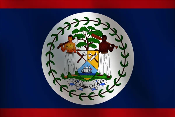 Flaga Belize - ilustracja wektorowa — Wektor stockowy