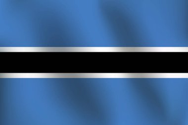 Botsvana - vektör çizim bayrağı