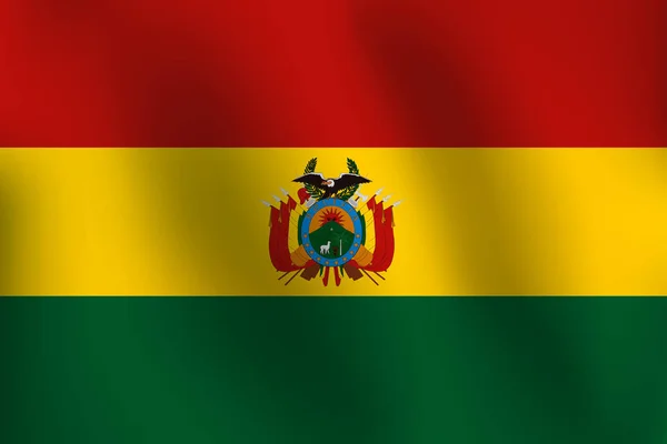 Vlag van Bolivia - vectorillustratie — Stockvector