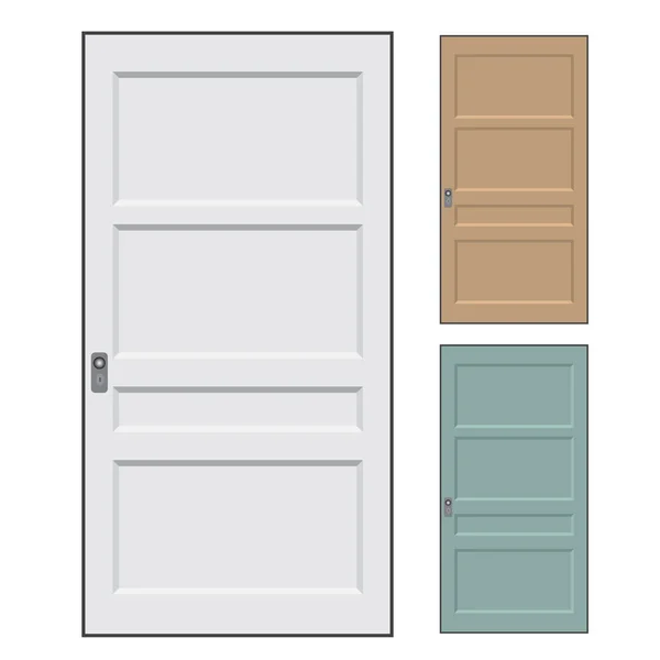Puertas aisladas - Ilustración vectorial — Archivo Imágenes Vectoriales