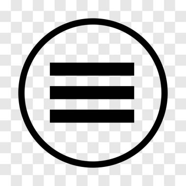 Menü simgesini - vektör ikonik tasarım