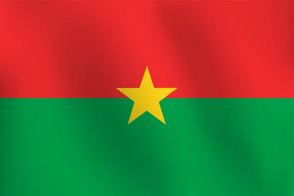 Vlag van Burkina Faso - vectorillustratie — Stockvector