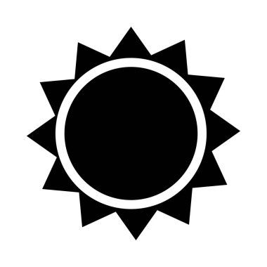 Güneş simgesi - vektör ikonik tasarım