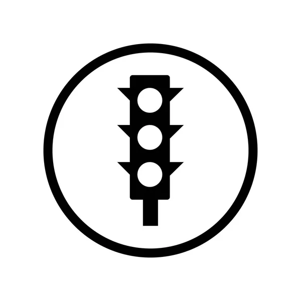 Ikonkę światła w Circle line - wektor kultowego designu — Wektor stockowy