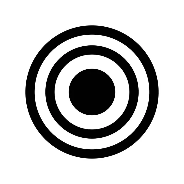 Pictograph of Target icon - design icônico vetorial — Vetor de Stock