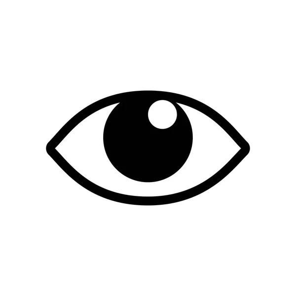 Piktogram ikonę oka - wektor kultowego designu — Wektor stockowy
