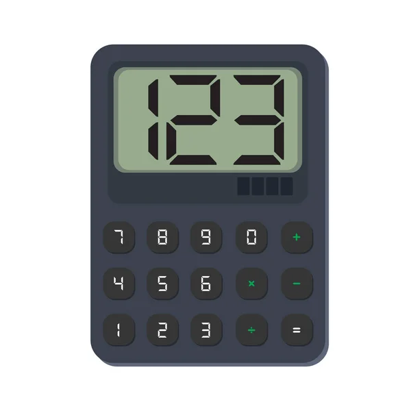 Calculator Flat Icon - vector illustration — Stock Vector