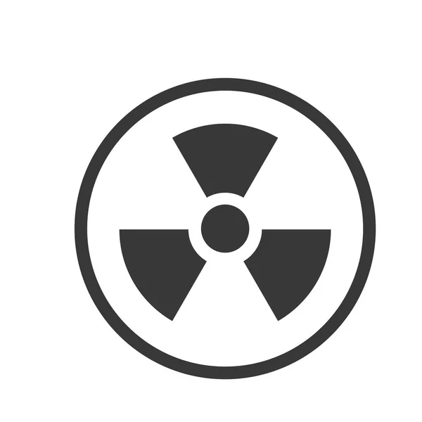 Pictogram van Nuclear in Circle line - vector iconische design — Stockvector
