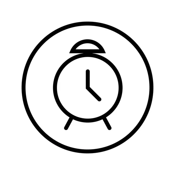 Sg171003-Vector of Alarm icon in Circle line - vector iconic des — Stock Vector