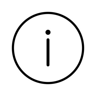 sg171006x-vektör Circle line - vektör iconi içinde bilgi işareti simgesinin