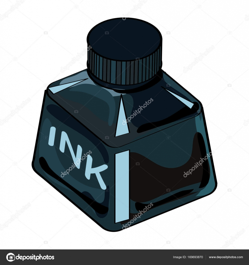 격리 된 잉크 병 만화-벡터 일러스트 레이 션 스톡 벡터 - ©dcliner07.gmail.com 169693870, image size:963x1024