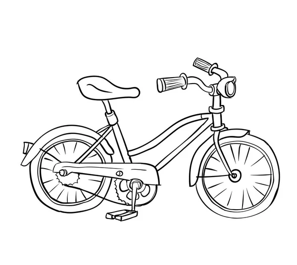 Illustration av cykel - vektor hand dras — Stock vektor