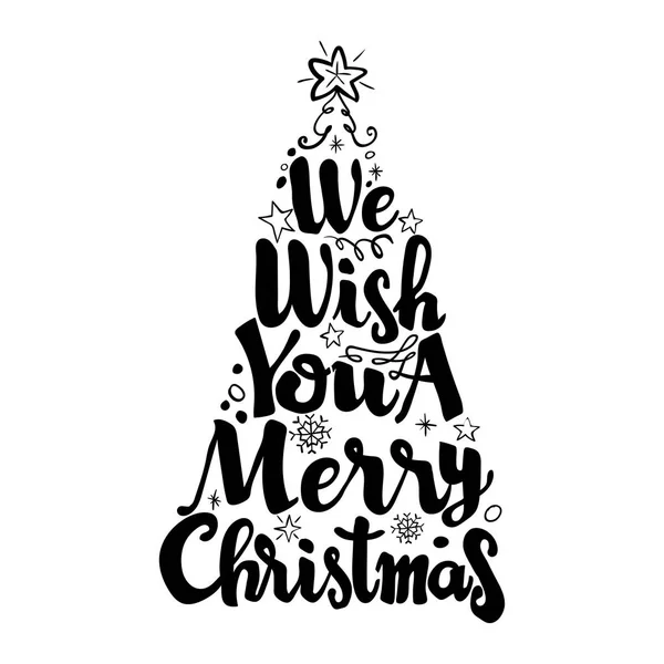 Biz dilek sen a neşeli Noel, yazı vektör